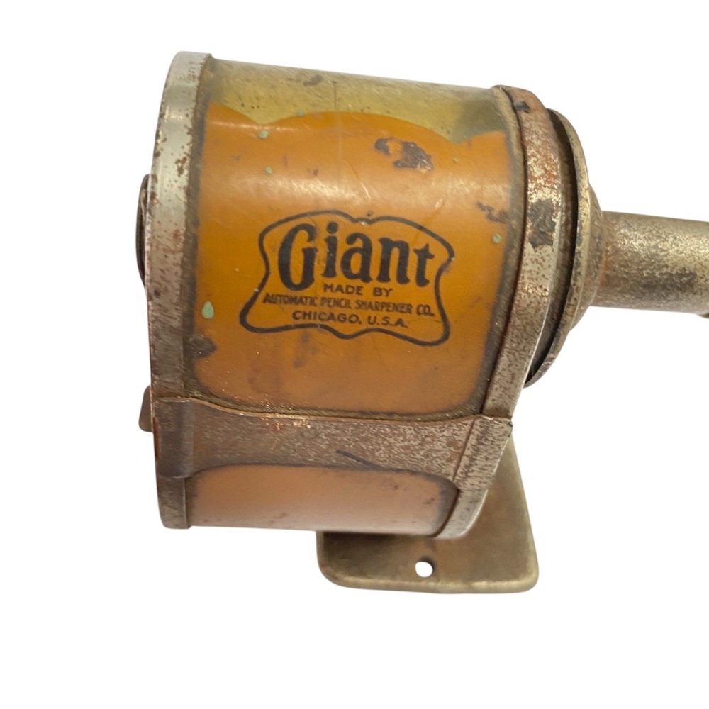 Vintage 20s 30s Giant Apsco Manual Pencil sharpener antique